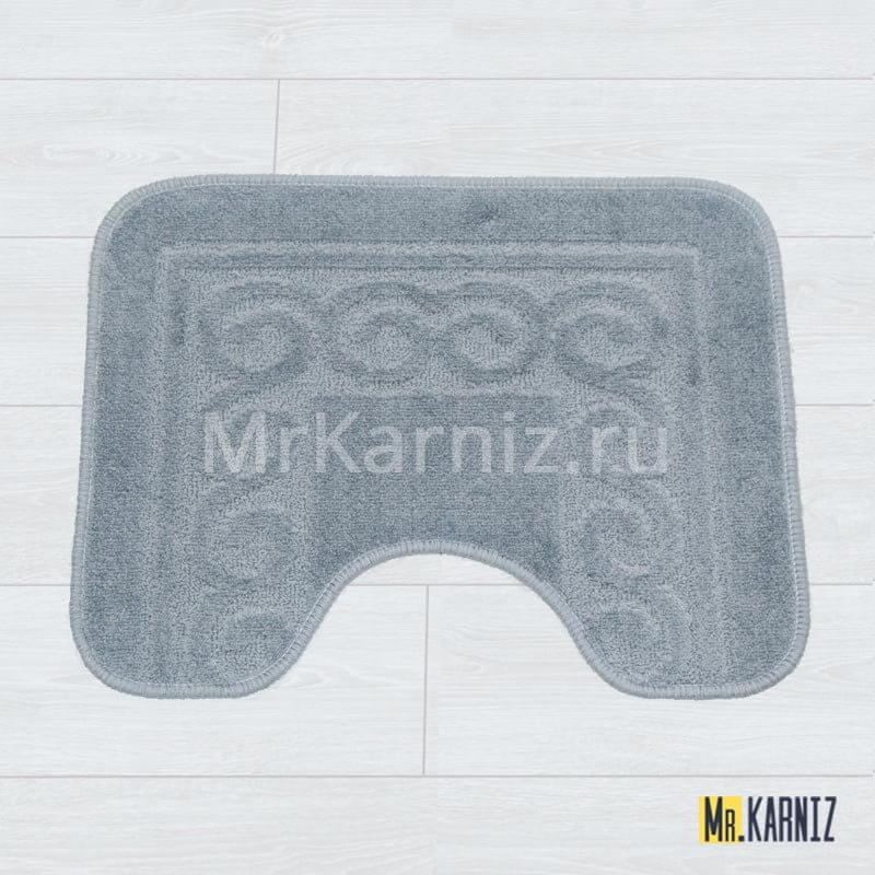 Коврик в туалет ТН серый