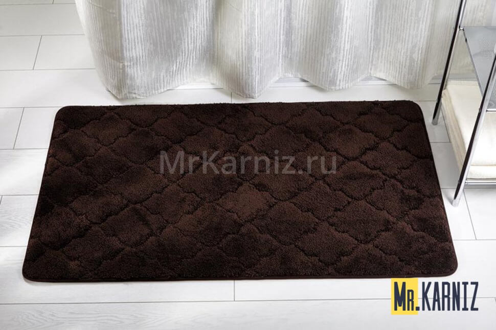 Коврик для ванной ЛАНА шоколад
