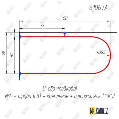 61067A Карниз по чертежу