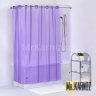 Штора для ванной 3D фиолетовая фото 1