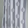 Штора для ванной Damask Strtipe серая фото 2