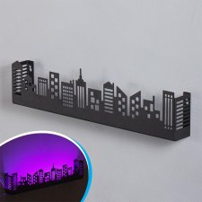 Полка для комнаты металлическая с подсветкой. RGB светильник для комнаты. Ночник в спальню на стену