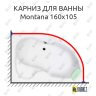 Карниз для ванны Koller Pool Montana 160х105 (Усиленный 25 мм) MrKARNIZ фото 1