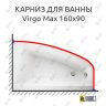 Карниз для ванны Cersanit Virgo Max 160х90 (Усиленный 25 мм) MrKARNIZ фото 1