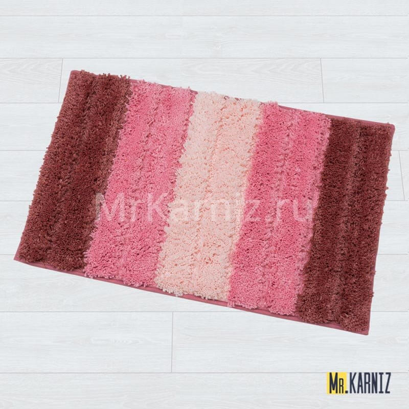 Коврик для ванной Градиент розовый